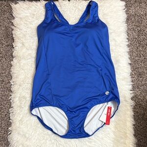 NWT Baleaf Royal Blue Athletic One Piece UPF 50+ Swimsuit In Size 44 (3XL)
